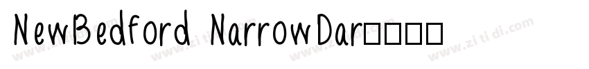 NewBedford NarrowDar字体转换